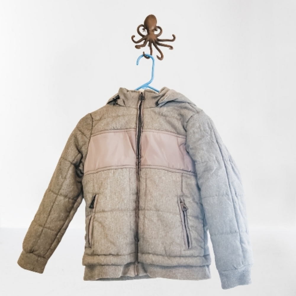 Urban Republic Kids Grey Zippered Puffer Jacket
